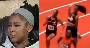 Fue o no intencional? La versión que dio la atleta que se viralizó tras  golpear a su rival en una competencia