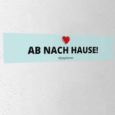 Nimm deinen jungen und ab nach hause. Aufkleber Ab Nach Hause Broschueren Kleinauflagen De