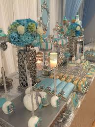 Daniu tiffany blue happy birthday backdrop baby newborn 7x5ft sweet breakfast at tiffany party dessert cake table decorations supplies photo booth banner. Baby Blue And White Baby Shower Decorations Novocom Top