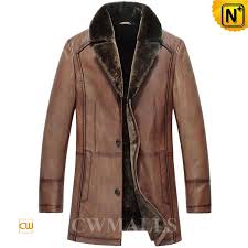 Cwmalls Denver Custom Mens Shearling Coat Cw857019 Custom Made Shearling Lined Leather Coat For Men M Mens Shearling Coat Shearling Coat Mens Leather Coats
