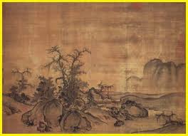 中國山水畫至北宋初 始分北方派系和江南派系 荊浩 范寬和關仝是北方山水畫派的代表畫家 開創了大山大水的構圖 善於描寫雄偉壯美的全景式山水 郭熙是宋代著名畫家 也是北方山水畫派大師 古代畫家