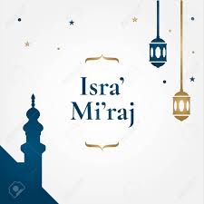 The israa and miraj refer to, two parts of an miraculous journey that prophet muhammad took in one night from makka to jerusalem and then an ascension to the heavens. Isra Mi Raj Islamic Vector Design For Banner Or Background Royalty Free Cliparts Vectors And Stock Illustration Image 140699544