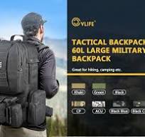 Amazon.com : CVLIFE Tactical Backpack Military Army Rucksack 60L Large  Assault Pack Detachable Molle Bag : Sports & Outdoors