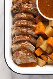 You know pork's good with apple sauce, but have you tried it with pears? Instant Pot Pork Tenderloin W Incredible Gravy Fit Foodie Finds