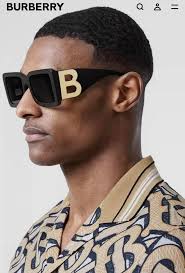 Kính nam nữ Burberry* mẫu mới gọng nẹp logo vàng to bản đẹp sang VIP 1