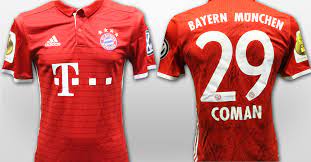 Darum spielt der fcb in einem sondertrikot gegen holstein kiel. Vom Dfb Pokal Comans Getragenes Teamsigniertes Fcb Trikot