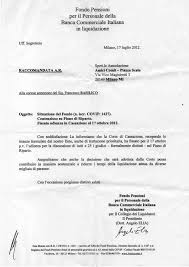 1201, 11 agosto 1921 iscritto all'albo dei fondi pensione, i sezione speciale, n. La Lettera Inviata Dal Fondocomit Alla Nostra Associazione Il 17 Luglio 2012