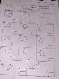 Please help me with my right triangles & trigonometry homework? Solved Due Il 11 20 Name Date Per Unit 8 Right Triang Chegg Com