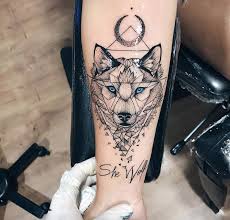 Wolf Tattoo Moon Geometric Wolf Tattoos For Women Body Art Tattoos Tattoos For Women Small