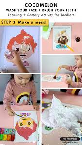 Cocomelon preschool educational activities teach kids about letters, numbers, shapes, colors, animals, and so much more! Free Printable Cocomelon Sensory Activity For Toddlers Wash Your Face Brush Your Teeth The Aloha Hut