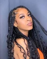 18 Braids Hairstyles That Will Rock Your World The Blessed Queens In 2020 Geflochtene Haare Madchen Geflochtene Frisuren Frisur Dicke Haare