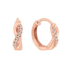 To the uninitiated eye, gold is gold right? Diamond 14k Rose Gold Hoop Earrings Shane Co