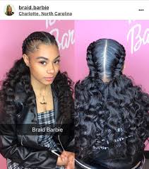 Pin By Fernanda Palacios On Rsrrii Naiya Braided Ponytail Black Hair Braided Hairstyles Two Braid Hairstyles