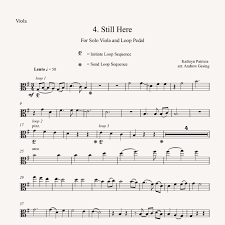 Selah for Solo Viola and Loop Pedal Sheet Music (Digital Copy)