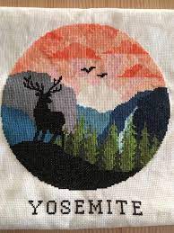 This pattern is in full stitches only. Fo My First Ever Reddit Post Really Enjoyed Cross Stitching This Piece Of Nature While Inside Pattern By Stitcheslovershop On Etsy Crossstitch
