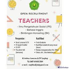 Munaqosyah (uji kompetensi) ta'limul al qur'an tahun 2021 25/06/2021. Lowongan Kerja Teachers Smp Khadijah Surabaya