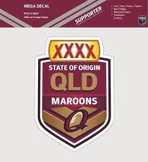 The ampol state of origin series will kick off in melbourne on wednesday, june 9, before suncorp stadium gets its turn on sunday, june 27. Queensland Maroons State Of Origin Car Spot Sticker Mega Decal Soo Qld Guy Stuff