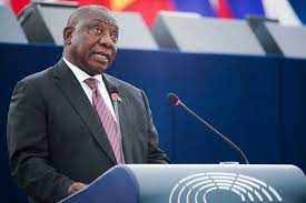 He finishes off by saying may god bless south africa. ramaphosa says let's all take up. The Eu And Africa Are Bound By Common Values Says South African President News European Parliament