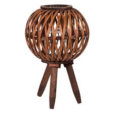 Παράδοση σε ολόκληρη την ελλάδα με δωρεάν μεταφορικά για παραγγελίες άνω των 50€ Diakosmhtiko Fanari Stroggylo Plekto Resw Me 3 Podia 24 5x36 Cm Fanaria Ratan Mpampoy Jumbo