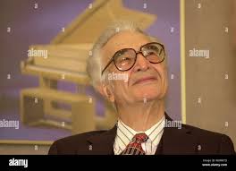 Famed jazz musician Dave Brubeck waits before being awarded the James  Smithson Bicentennial medal at the Smithsonian Institution in Washington,  DC, in this March 8, 2000 file photo. The award was given