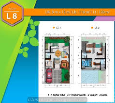 Denah Rumah Cluster Yarra Jakarta Garden City Tipe L8 Clusterjgc Rumahclusteryarra Jakartagardencity Garden City City Screenshots