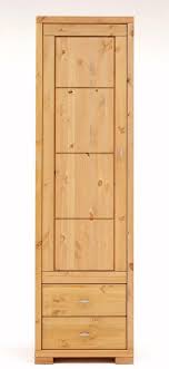 Mit dem griff, der sich an der vorderseite der schublade befindet, können sie die schublade öffnen und schließen. Schrank Vita Schmal 1 Holztur 2 Schubladen Kiefer Massiv