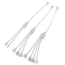 Instead of futzing around with tacky extension cords or a power strip, you could simply use led power splitter cables to run the strips around the wall from one side! Rgbw Led Splitter Cable For The Led Lights Led Expo Australia