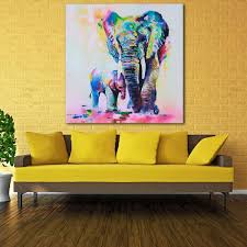 Decoration De Mur Maison Art Mur Peinture Photo Elephant Achat Vente Tableau Toile Cdiscount