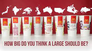 Suivez l'actualité de l'escalade : La Taille Des Boissons Mcdonald S A Travers Le Monde