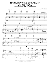 Thomas, 'raindrops keep fallin' on my head' singer, dies at age 78 may 29, 2021 actor gavin macleod of 'the love boat' and 'mary tyler moore' dies at age 90 B J Thomas Raindrops Keep Fallin On My Head Sheet Music Pdf Notes Chords Pop Score Cello Duet Download Printable Sku 408594