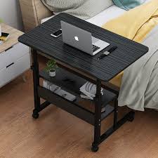 Shop wayfair for all the best desk with wheels & casters, rolling desks. Calibre 2 Tier Sofa Bed Side Table Laptop Desk With Shelves And Wheels Black Multi