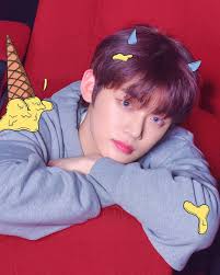 Txt Yeonjun On Instagram What Do You Think About His New Hair Color I Love How It Matches With His Lens And They Re Purple Txt New Hair Colors Photo