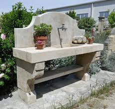 Large Cuisine D Ete En Pierre Naturelle Evier Jambages Fronton Et Etagere Atelier Alain Bidal Barbecue En Pierre Evier De Jardin Evier Pierre