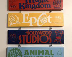 Hand Painted Disney Lands Signs Adventureland Etsy In 2021 Disney Decor Disney Wall Decor Disney Room Decor