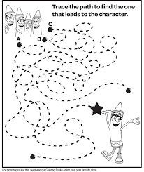 Tell your child to trace the dotted lines and then color it anyway he likes. Trace The Path To Bluetiful Coloring Page Crayola Com