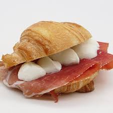 This style is called prosciutto crudo in italian (or simply crudo) and is distinguished from cooked ham, prosciutto cotto. Croissant Prosciutto Crudo E Mozzarella Caffe Palombini Eur Delivery