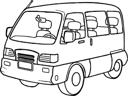 Cool Minibus Coloring Page Coloring Pages Color Preschool Arts And Crafts