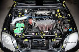Find out why honda engines should be your choice. Honda Prelude 1997 2001 Titanium Ti Dress Up Bolts Engine Bay Kit Dressupbolts Com