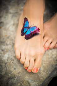 3d Technology Is Used In Various Fields Even In The Fashion World It Benefits Lots Of Peo Butterfly Tattoos For Women Butterfly Foot Tattoo Tattoos For Women