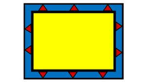 Colorful Borders Frames Red Yellow Blue Series By Designs By Debra Hand drawn leaf nature border. colorful borders frames red yellow blue series