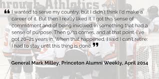 Mark milley made clear his dedication to the constitution at an event wednesday while standing beside the newly installed acting defense secretary christopher miller. Princeton Hockey Alumnus Mark Milley Nominated For Army S Chief Of Staff Eye On The Tigers