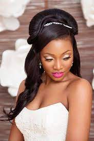 Anna M S African Wedding Hair Styles Black Bride Photo Pinned In African And African Am Black Wedding Hairstyles Natural Wedding Hairstyles Long Hair Styles