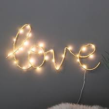 Gold Metal Light Up Love Sign Melody Maison Walldecor Wallart Ledsign Lightupsign Decor Hom Light Up Love Sign Luxurious Bedrooms Diy Wall Art Decor