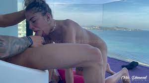 Rough Fuck and Creampie on the Balcony while they Watch Us, Charlottevih &  Chris Diamond - Pornhub.com