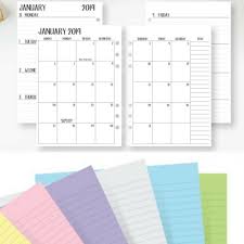 2019 Calendar Insert Fits Filofax Personal A6 Agenda Refill Paper Week Month Business Industrial Offic Filofax Personal Calendar Inserts Louis Vuitton