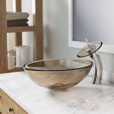 Mini tempered glass oval vessel bathroom sink. Tempered Glass Circular Vessel Bathroom Sink Glass Sink Glass Vessel Glass Vessel Sink
