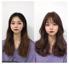 These Are The Hottest Korean Bangs In 2019 Short Hair For Round Face With Bangs Korean So What S The Sec Korean Short Hair Hair Styles Long Hair Styles