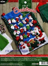 Bucilla Mittens Stockings Advent Calendar Felt Christmas Etsy Advent Calendar Kit Felt Advent Calendar Christmas Advent Calendar