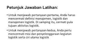 Portal ini dibangun dan dimiliki oleh para profesional yang berpengalaman yang memiliki pemahaman mendalam mengenai industri logistik dan supply chain di indonesia dan segala bentuk tantangannya yang unik. Manajemen Logistik Ppt Download