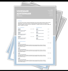 Kant Klaar Cv Sjabloon 96 Word Cv Voorbeelden Nl